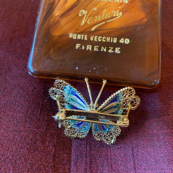 Italian butterfly pin - Picture 2 of 2
